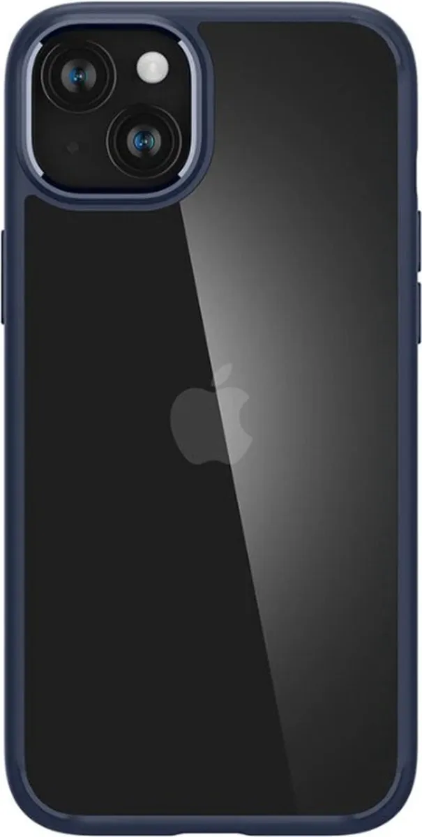 Spigen Crystal Hybrid ACS06460 Hoesje - iPhone 15 Plus - Transparant Blauw