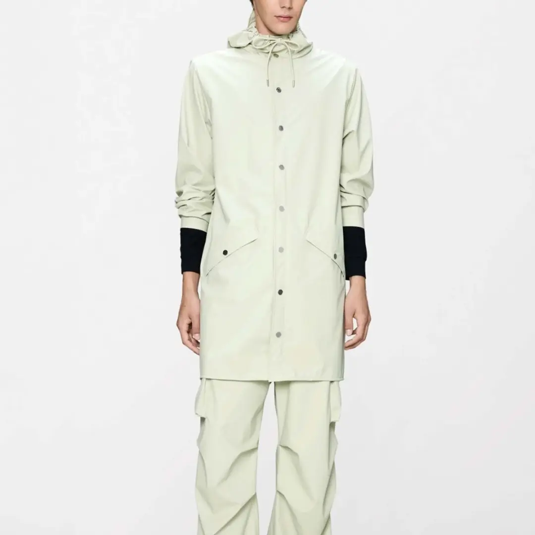 RAINS 12020R LONG JACKET W3 Groen L EU