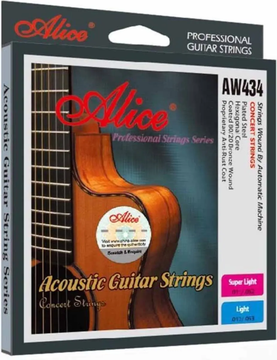 Professionele snaren voor de akoestische gitaar (western gitaar) set .011 Bronze