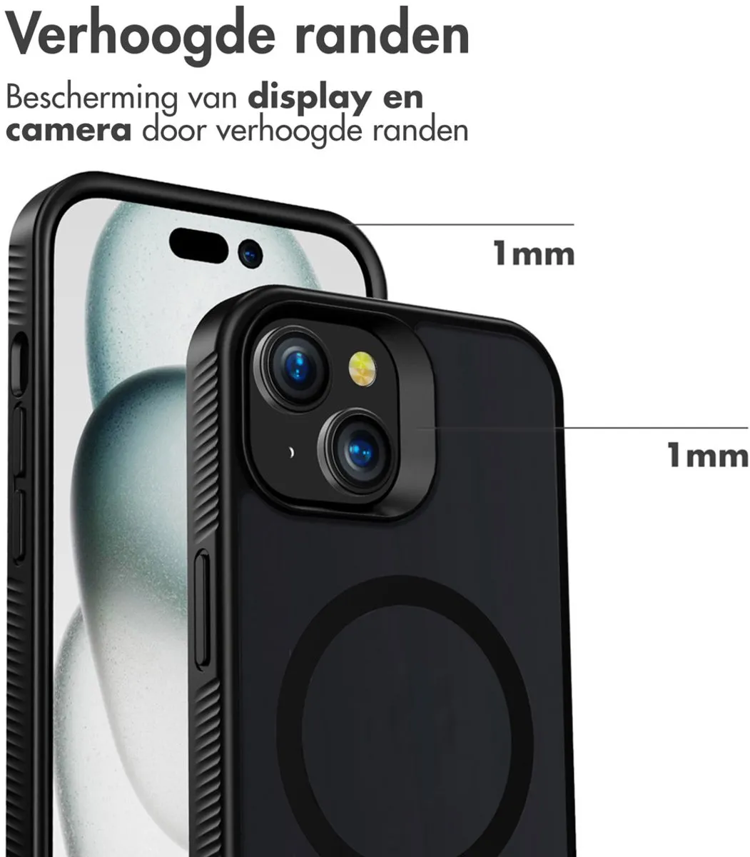 Accezz Hoesje iPhone 15 Plus - MagSafe Zwart - afbeelding 6 van 6