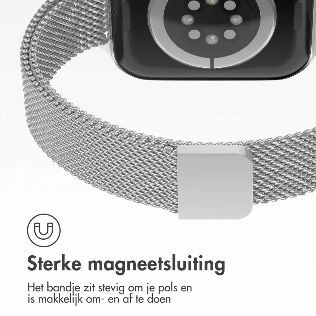 Imoshion Milanees Bandje Apple Watch 42mm - Zilver