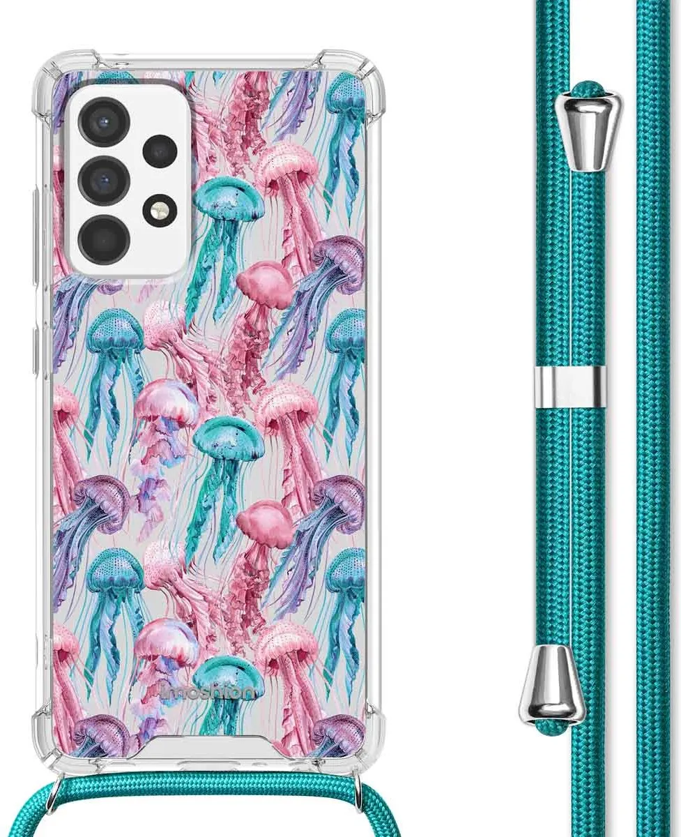 Imoshion Galaxy A52 Hoesje - Jellyfish Watercolor