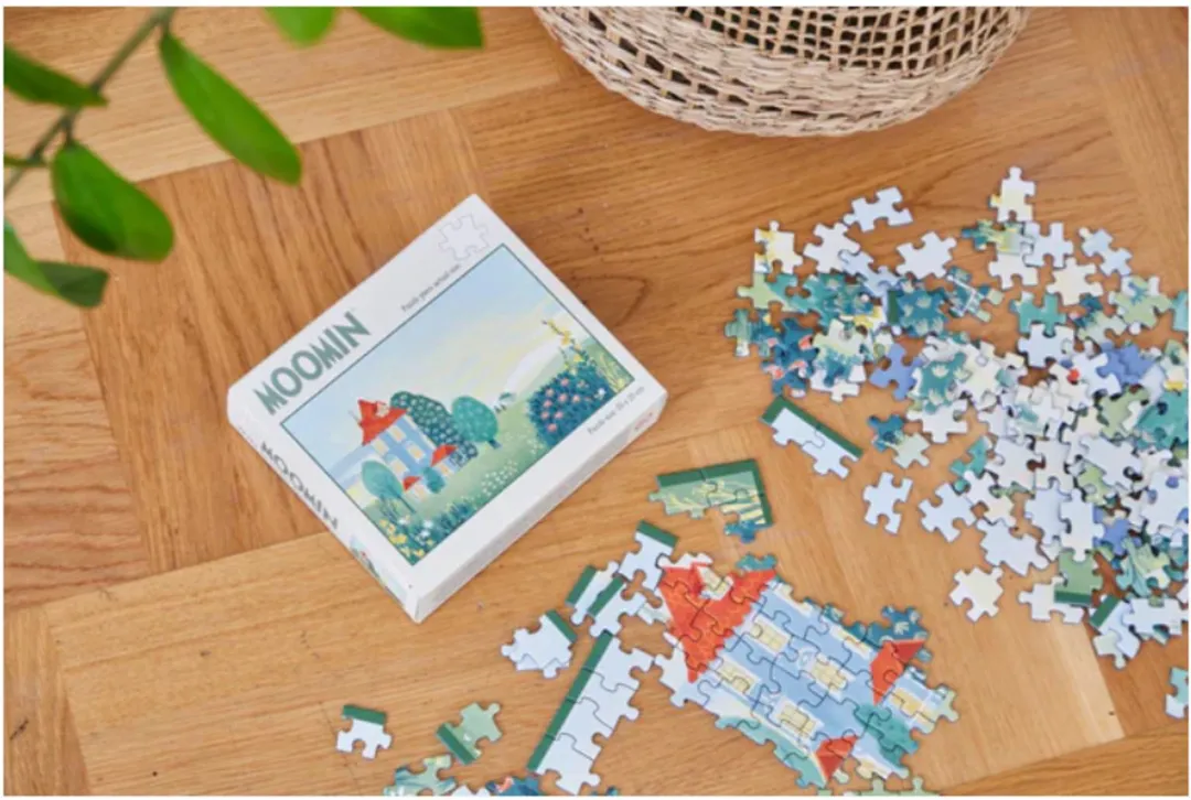 Puzzle artystyczne muminki zielone 200el - Artistieke puzzel Moomins groen 200 stukjes