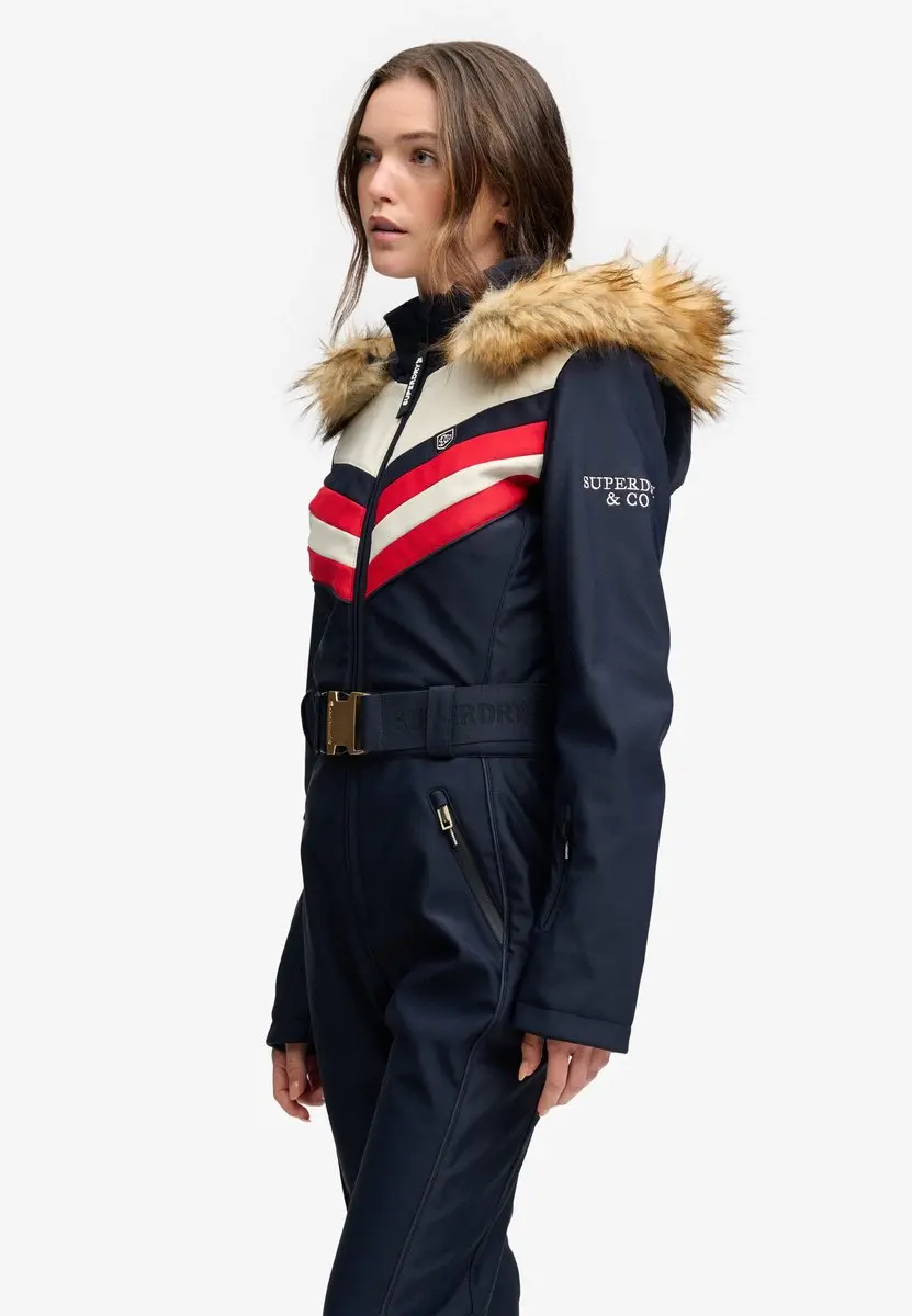 Superdry Luxe Chevron Skipak Slanke Pasvorm - Dames - Darkest Navy - afbeelding 5 van 6