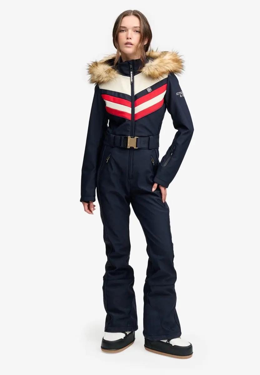 Superdry Luxe Chevron Skipak Slanke Pasvorm - Dames - Darkest Navy - afbeelding 6 van 6