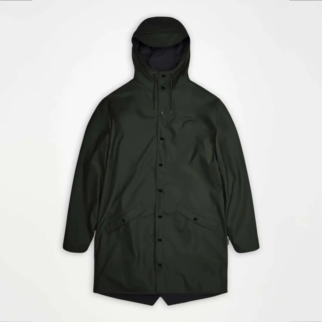 RAINS 12020R LONG JACKET W3 Grijs XL EU