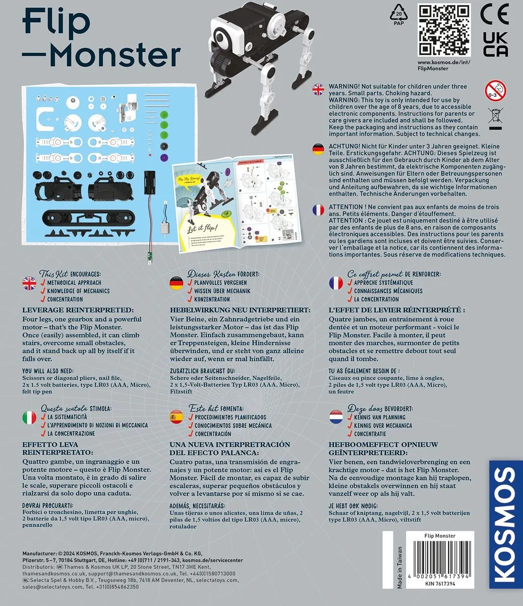 Kosmos Flip Monster Experimenteerset 617394 - 4x AAA