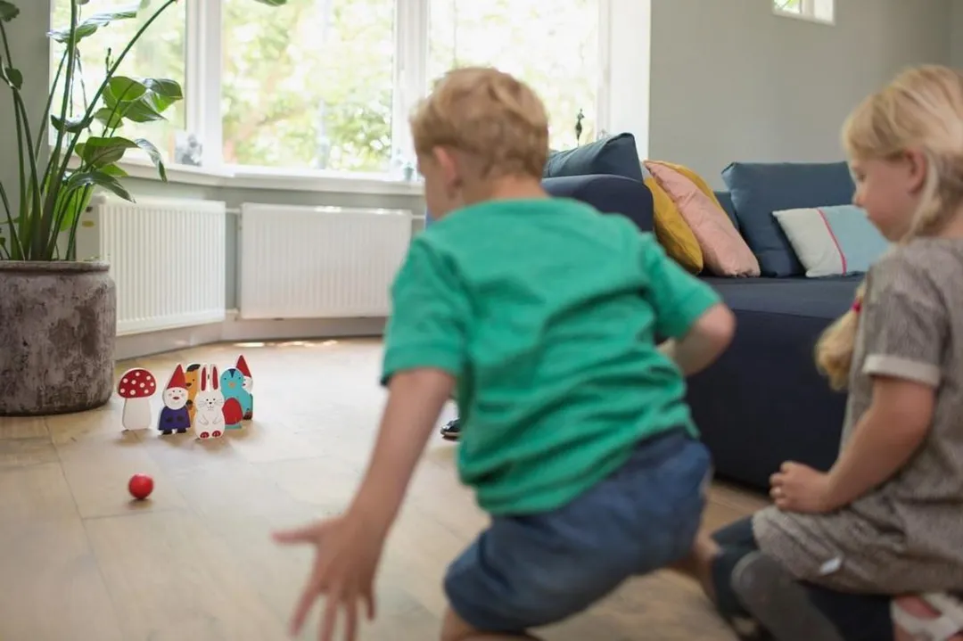 BS Toys Kabouter Bowling Kegelspel 7-delig - Hout - Multi
