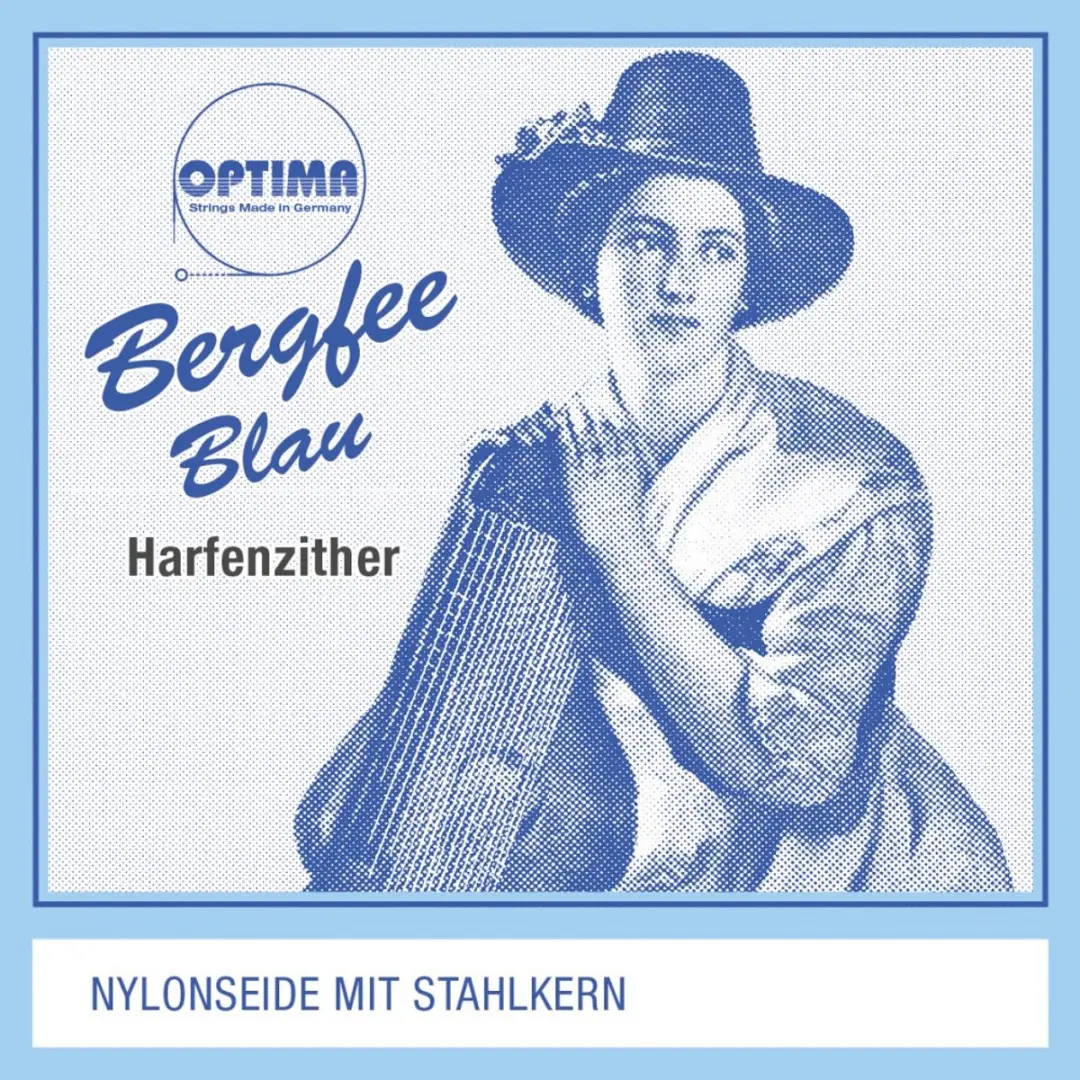 Optima Harpzither Nylon snaren Set Bergfee Blau MS32-1331