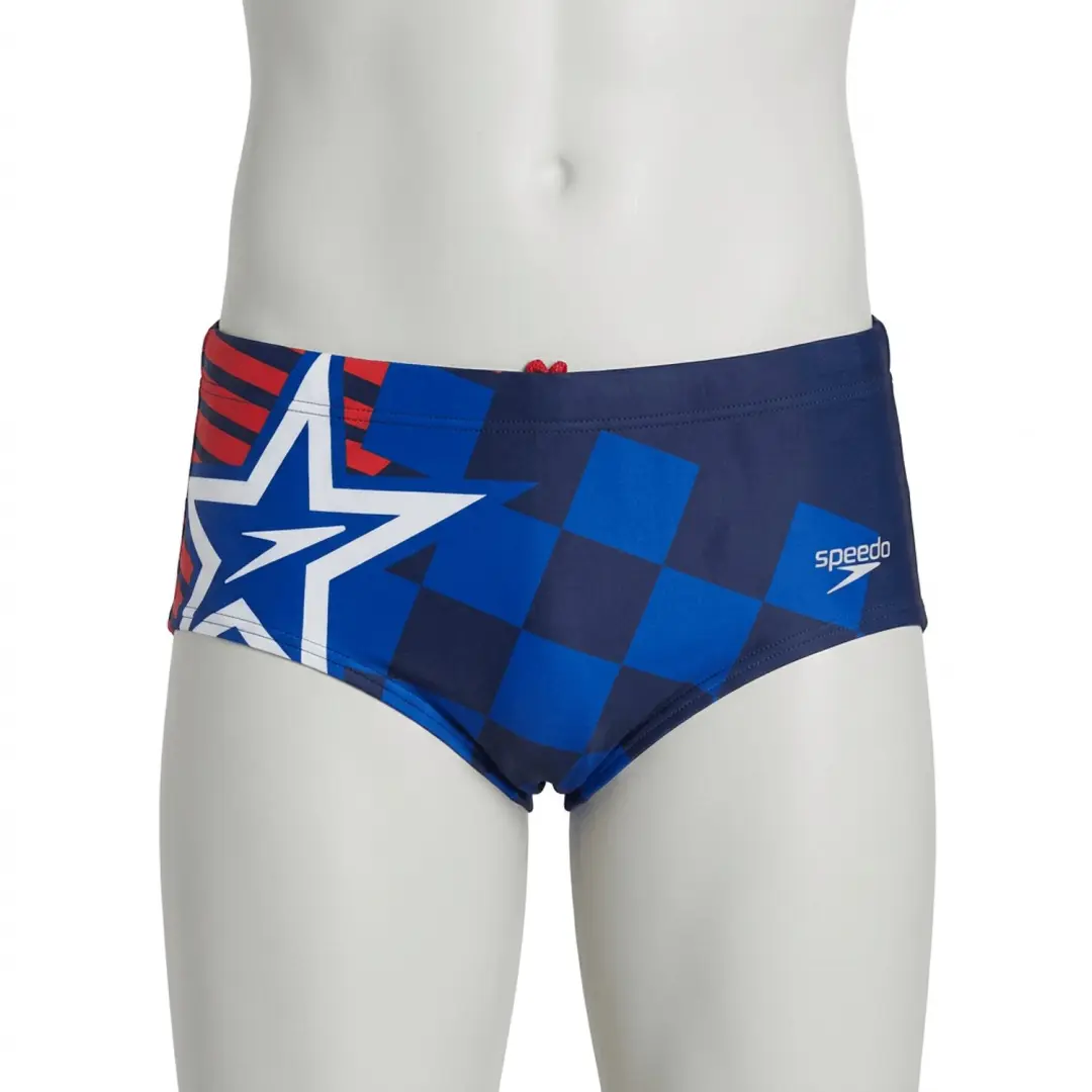 Speedo Placement Digital 17 Cm Zwemslip Blauw UK 28 Man