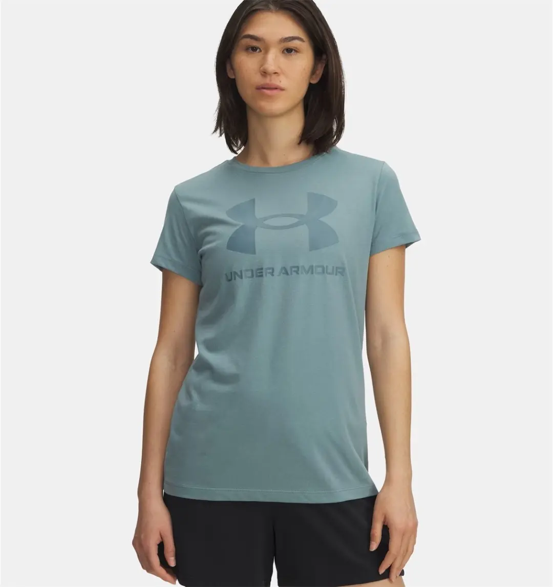 Under Armour UA Logo T-Shirt Dames - Groen - S - afbeelding 4 van 5