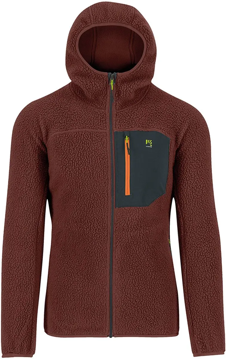 Karpos Moiazza Retrò Fleece Met Volledige Rits Rood L Man