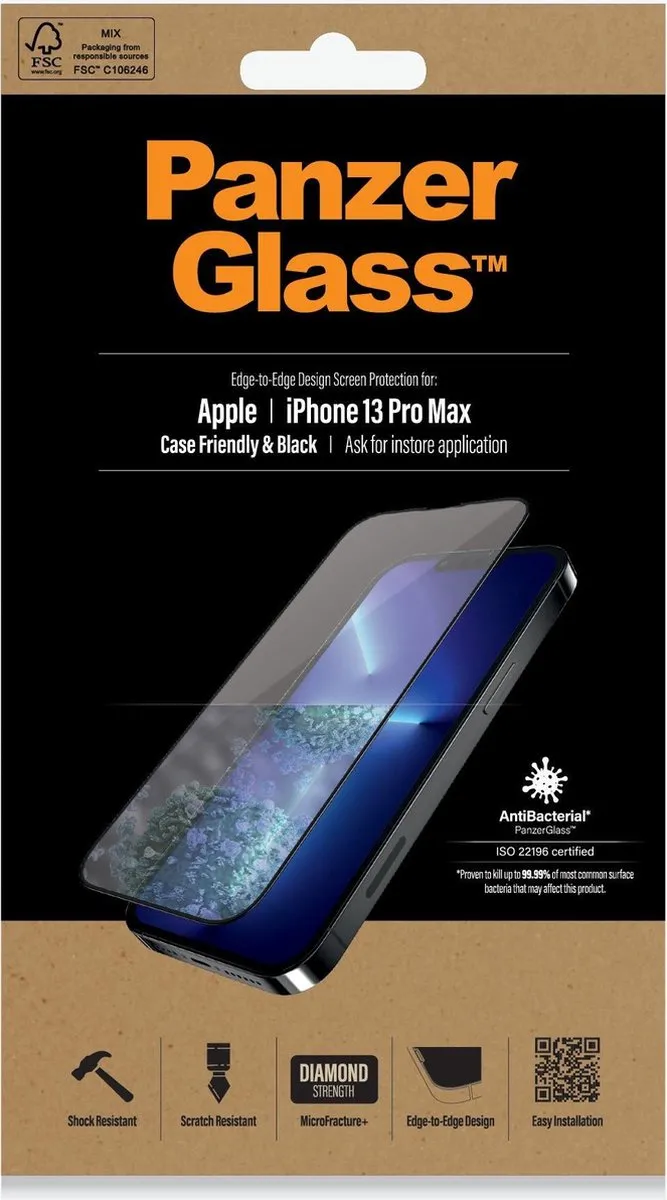 PanzerGlass iPhone 13 Pro Max CF Super+ Glas