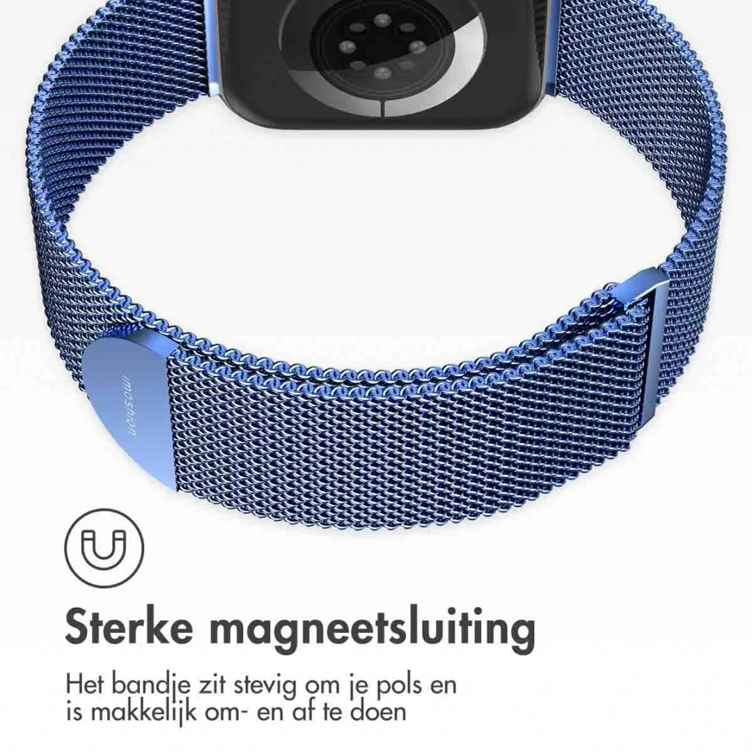 Imoshion Milanees Magnetisch Bandje Apple Watch 44-49mm - Blauw