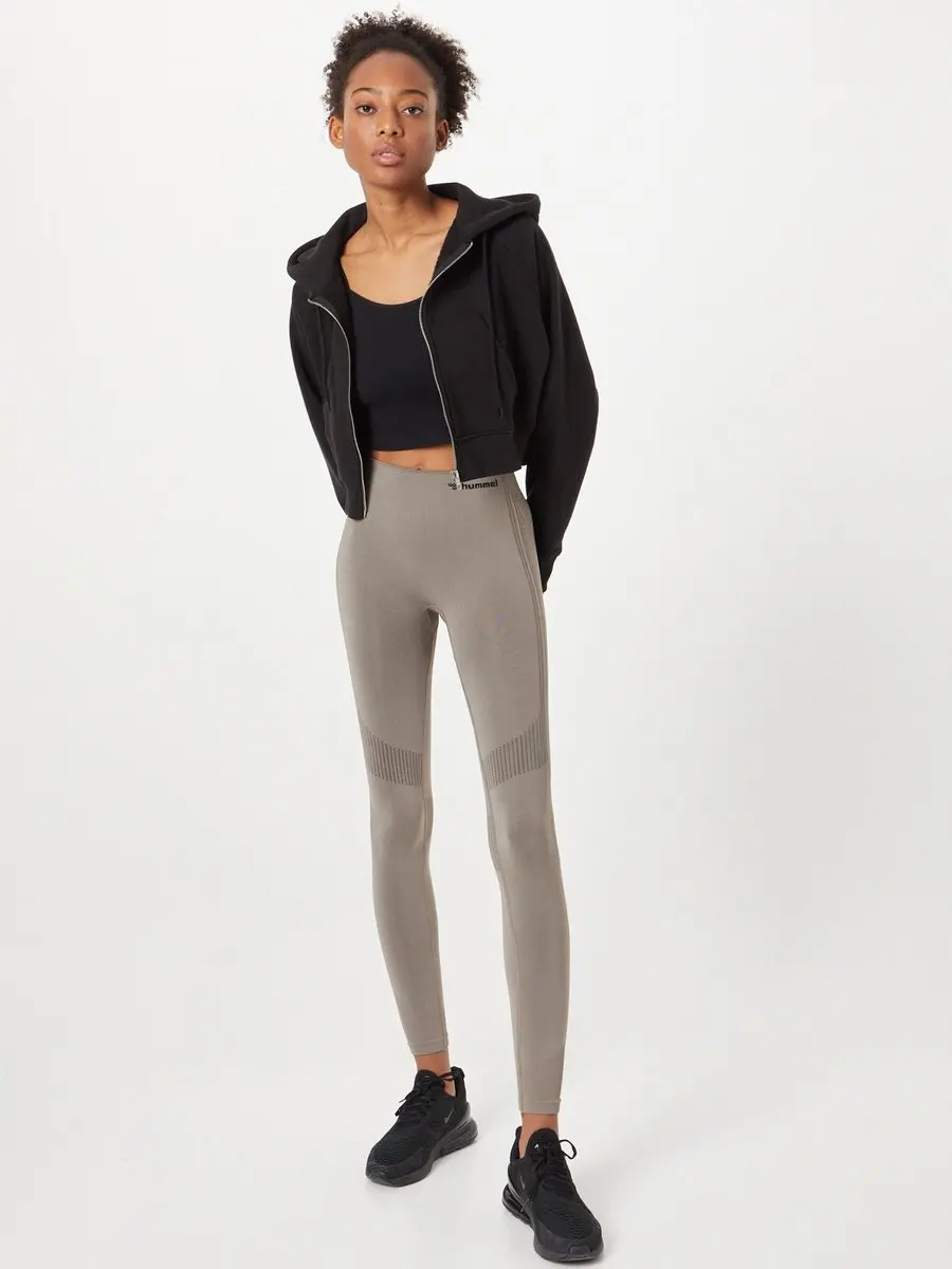 Hummel Shaping Seamless Halfhoge Legging - Driftwood - S - afbeelding 5 van 6