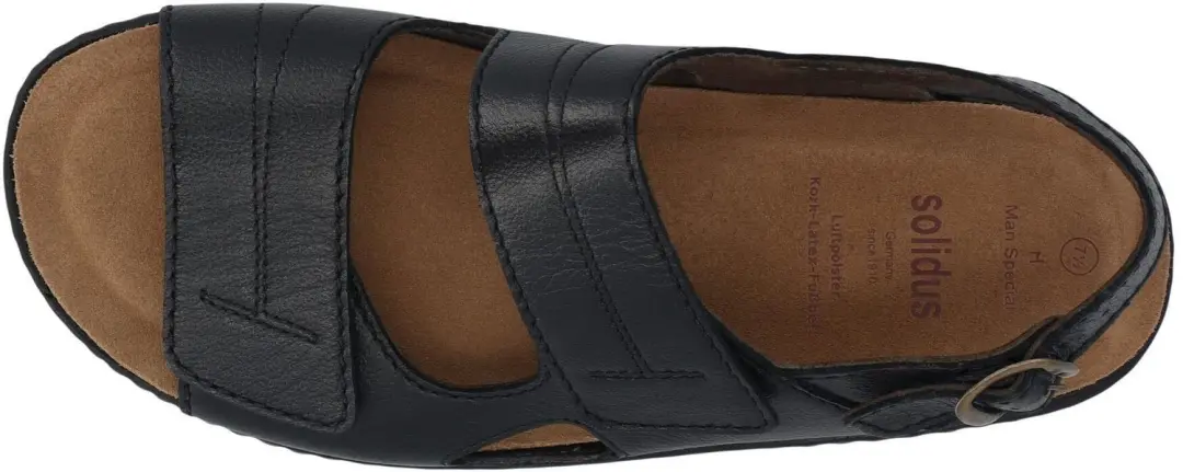Solidus Natura Heren Sandalen - Zwart - 41 - afbeelding 5 van 6