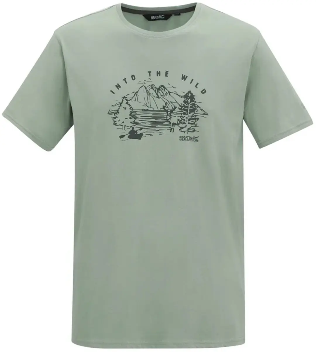 Regatta Cline Ix T-shirt Met Korte Mouwen Groen L Man