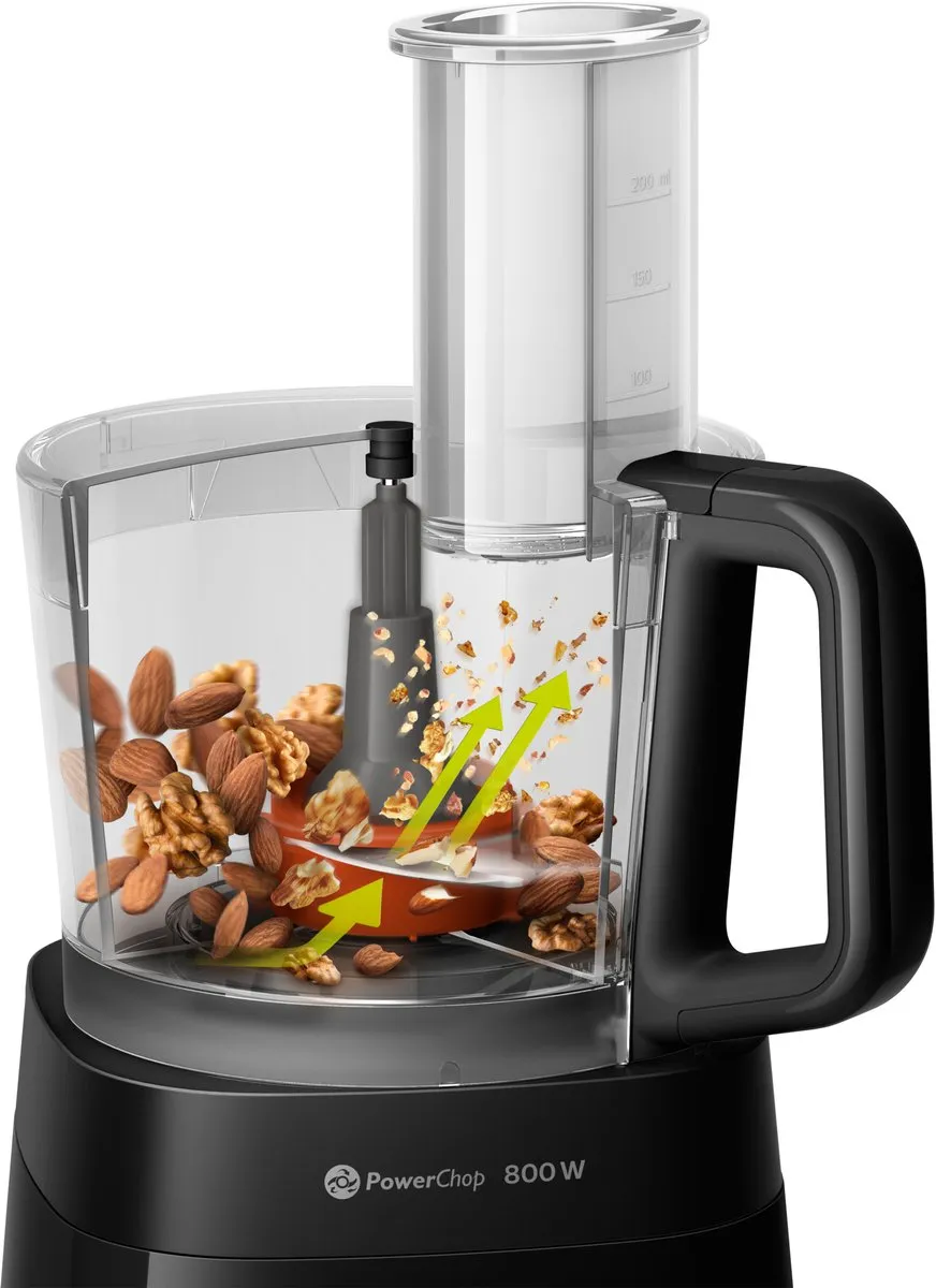 Philips Viva HR7510/10 Foodprocessor - 800W - Zwart