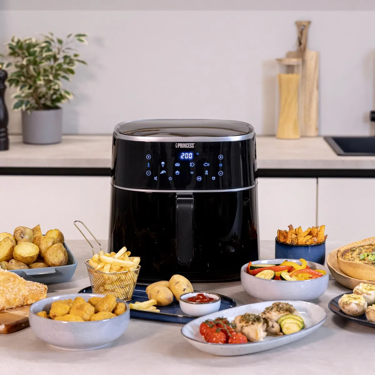 Princess Digitale Airfryer XXL 182254 - 8L - 1800W - Zwart