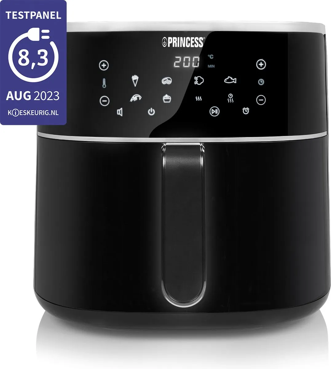 Princess Digitale Airfryer XXL 182254 - 8L - 1800W - Zwart