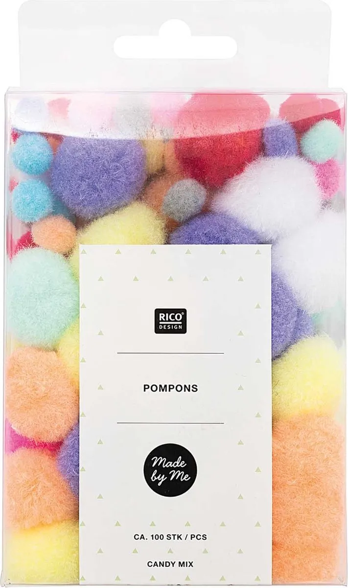 Rico Design Made by Me Pompomset Candy Mix