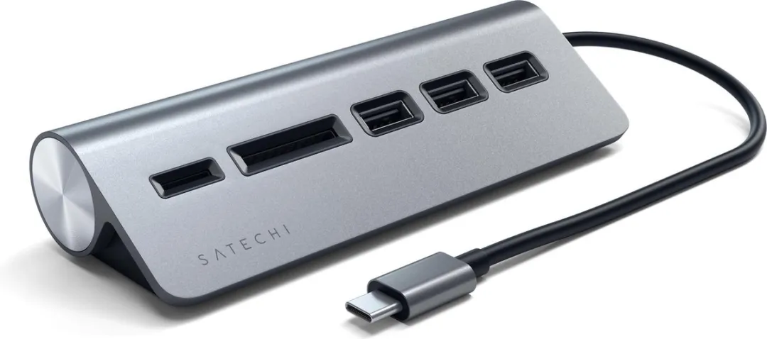 Satechi TYPE-C Aluminum USB Hub & Card Reader SAT07164