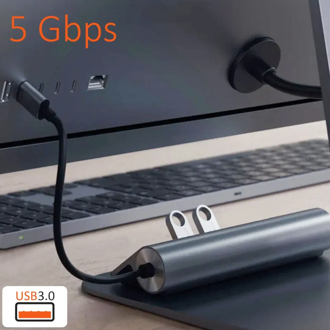 Satechi TYPE-C Aluminum USB Hub & Card Reader SAT07164 - Space Grey