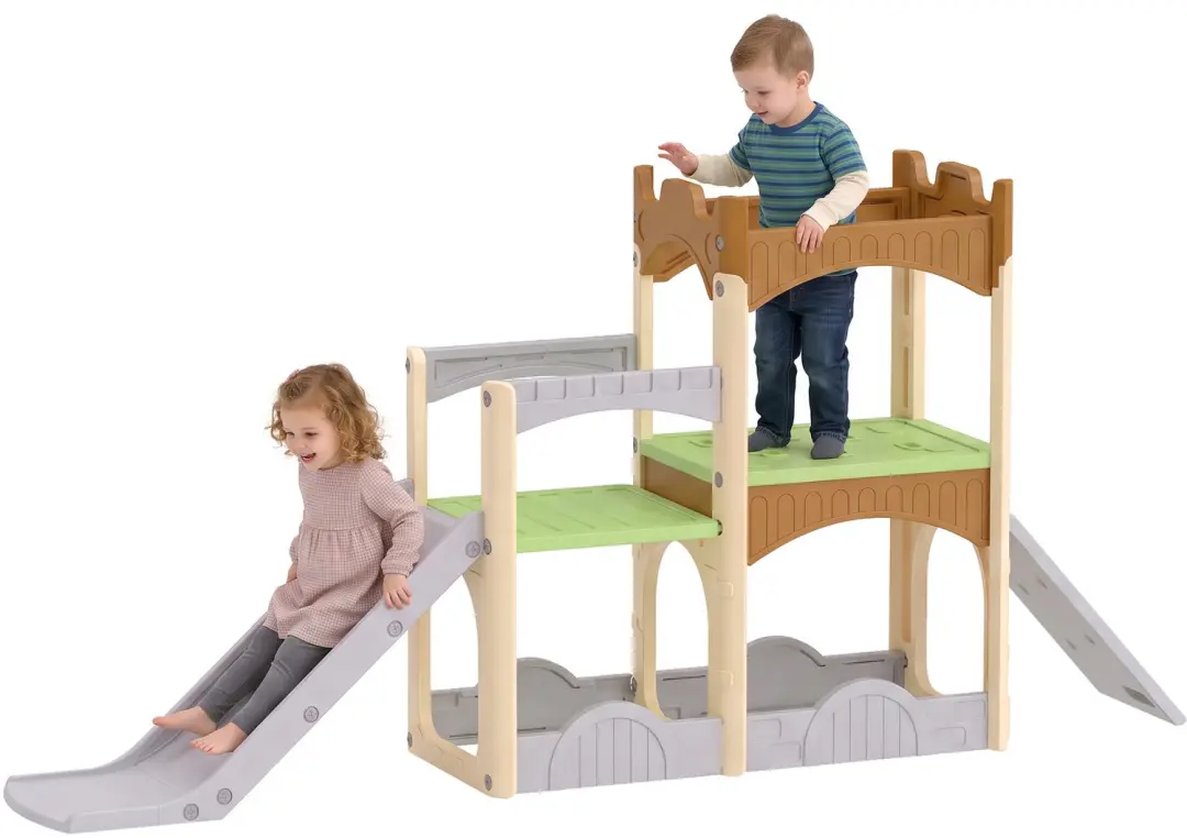 AIYAPLAY Kids Slide-HDPE-248 x 53 x 120 cm-Mehrfarbig