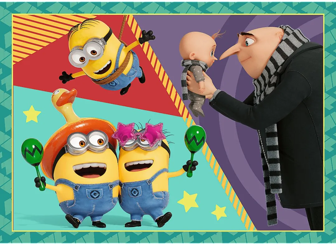 Trefl Minions 4-in-1 Legpuzzel 414 Stuks - Multicolor