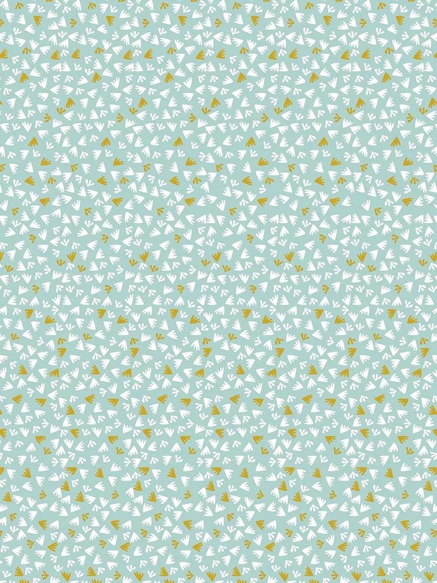 Decopatch Papier Mintgroen/Wit/Mosterdgeel