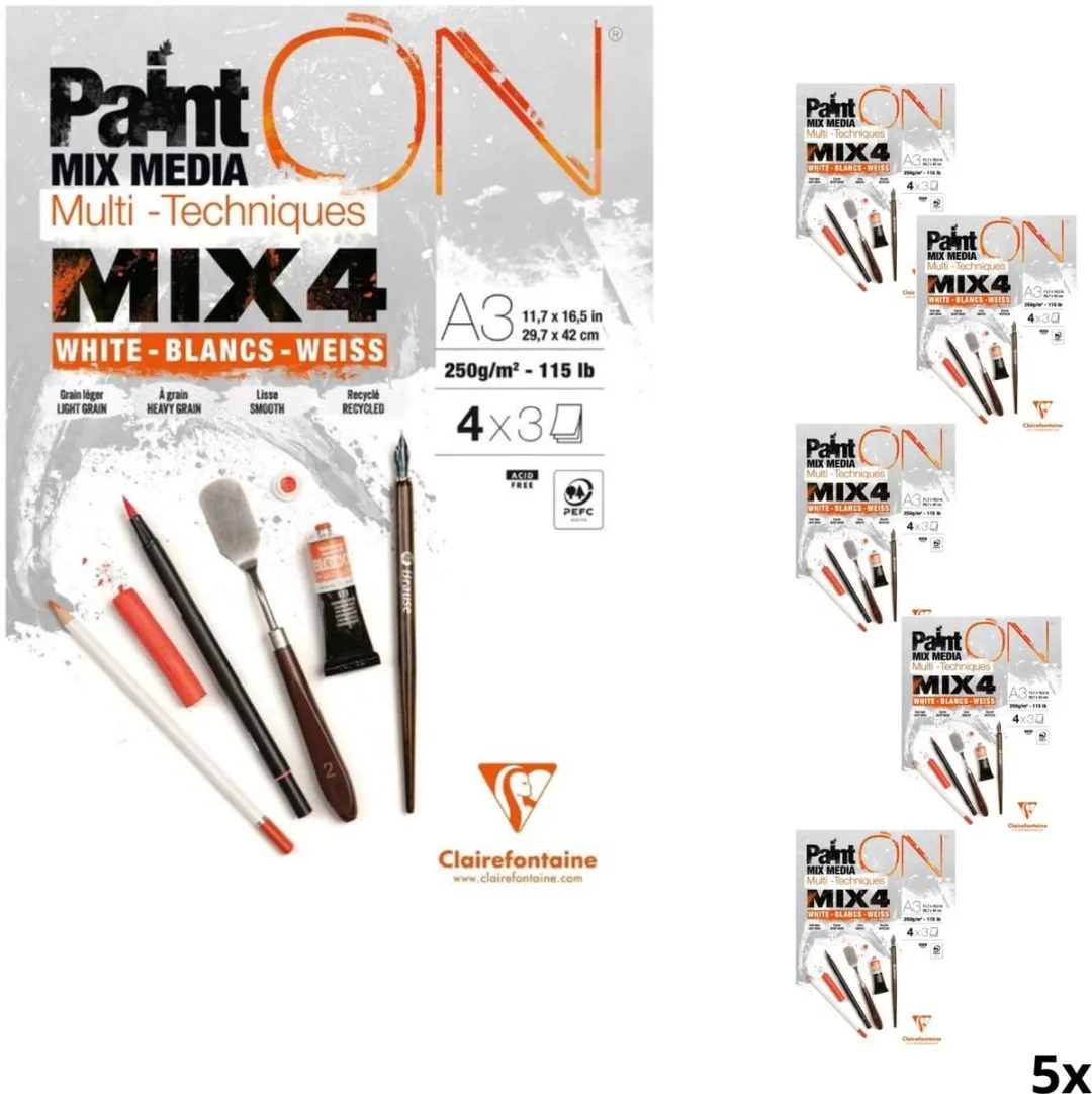 Clairefontaine Paint ON Multi-Techniek Pad A3