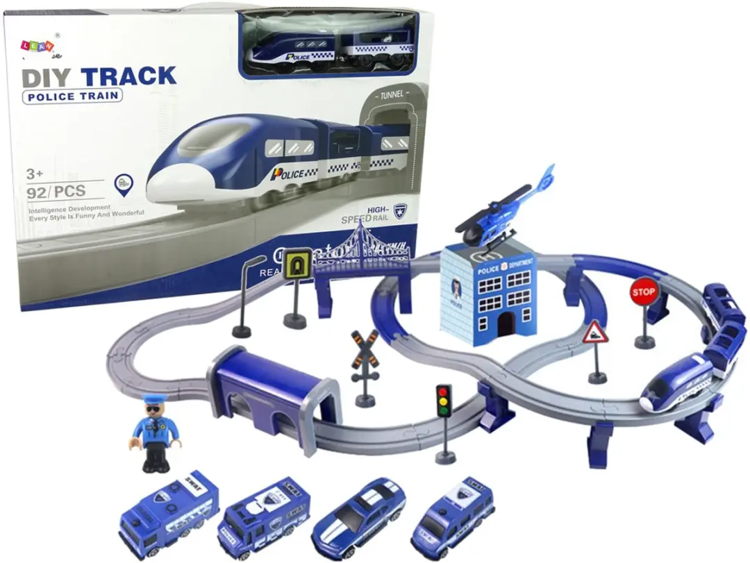 Lean Toys City Politie Treinset