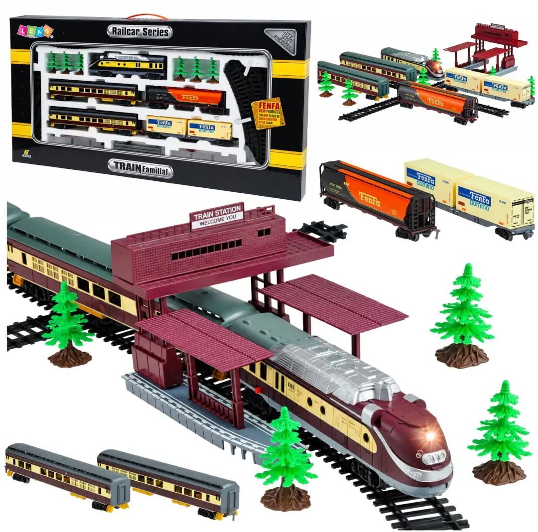 Lean Toys Elektrische Treinset 5 Wagons