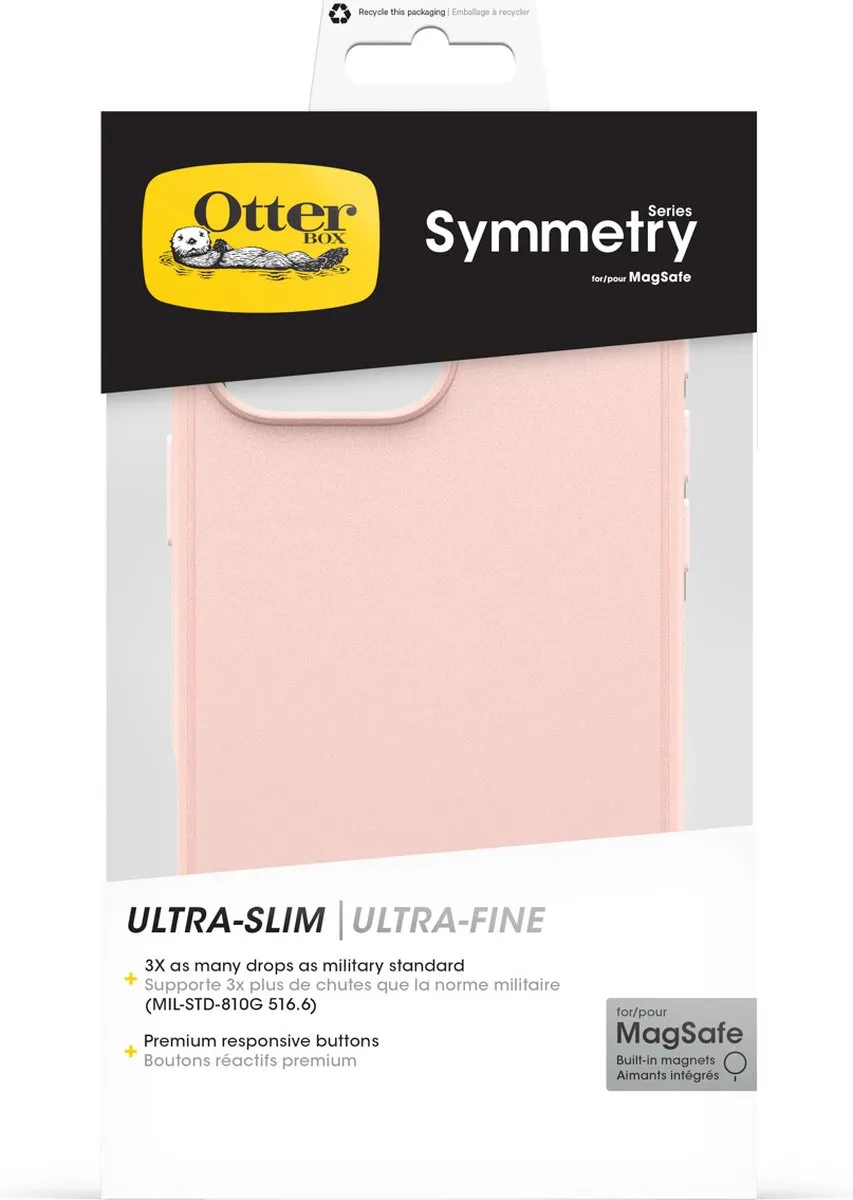 OtterBox Symmetry MagSafe iPhone 16 Pro Max - Lichtroze - MPN 12197