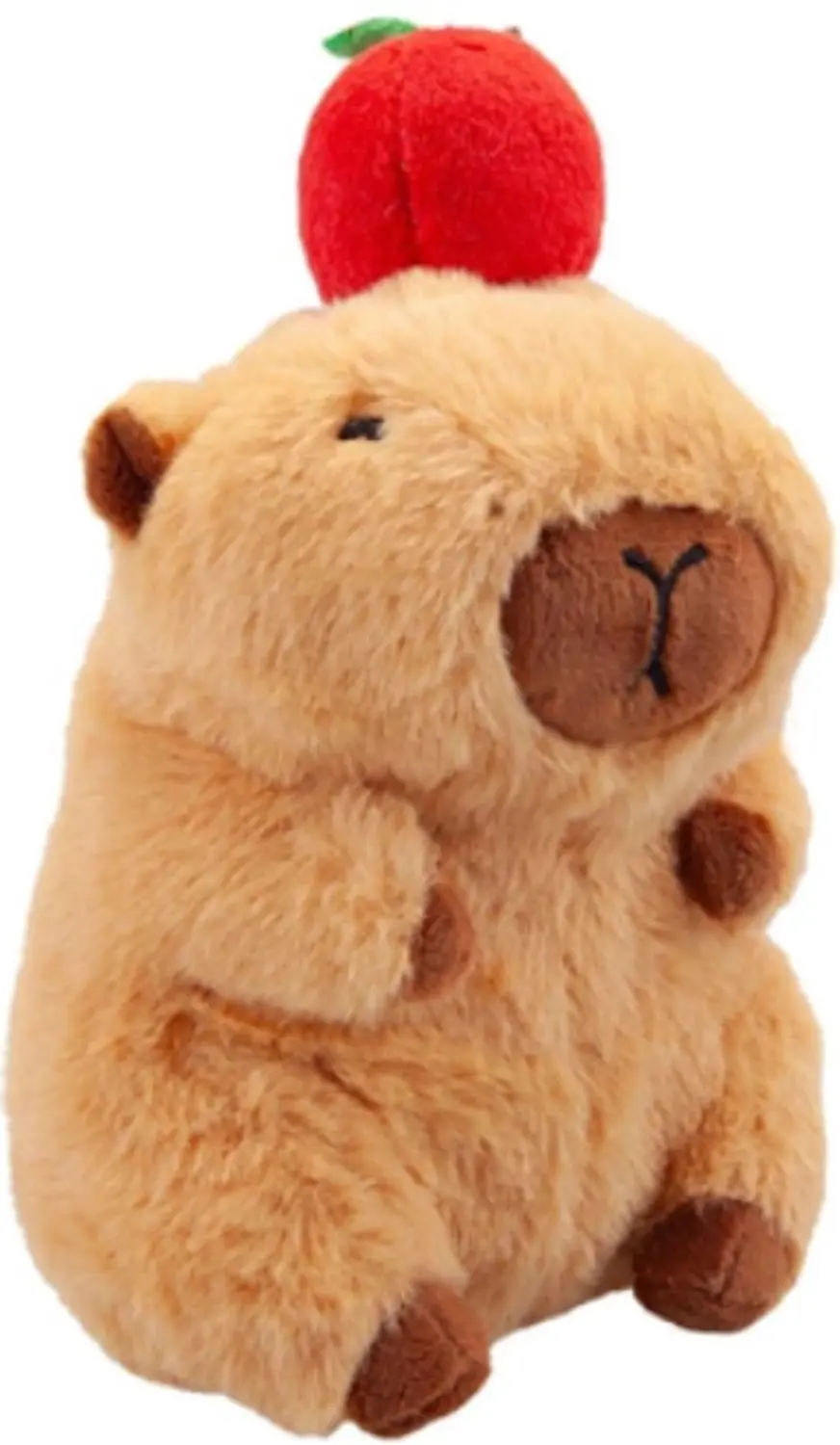 Topknuffels® Capibara met Kleine Appel Pluche Knuffel 20 cm