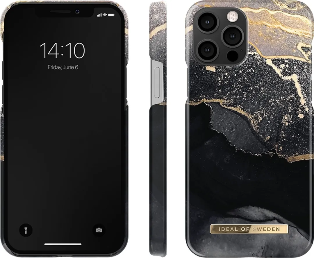 iDeal of Sweden iPhone 13 Pro Hoesje Golden Twilight Marble - 7340205118197 - afbeelding 6 van 6