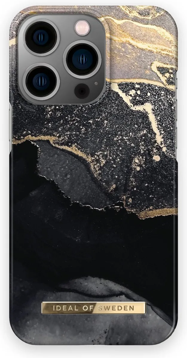 iDeal of Sweden iPhone 13 Pro Hoesje Golden Twilight Marble - 7340205118197