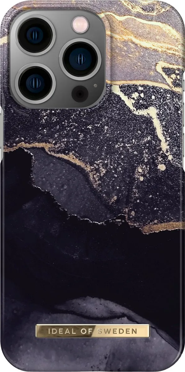 iDeal of Sweden iPhone 13 Pro Hoesje Golden Twilight Marble - 7340205118197