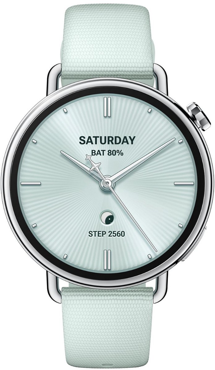 Xiaomi Watch S4 - Smartwatch - 41mm - Fluororubber Strap - Mint Green