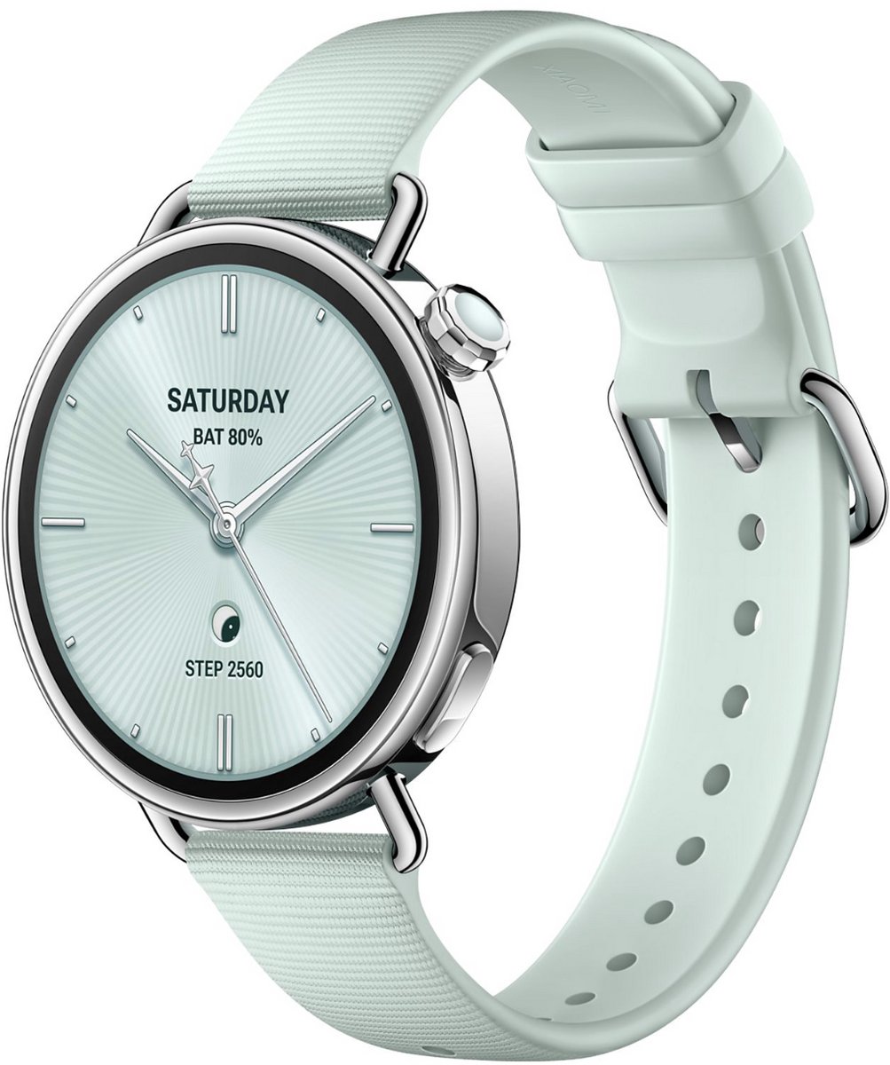 Xiaomi Watch S4 - Smartwatch - 41mm - Fluororubber Strap - Mint Green