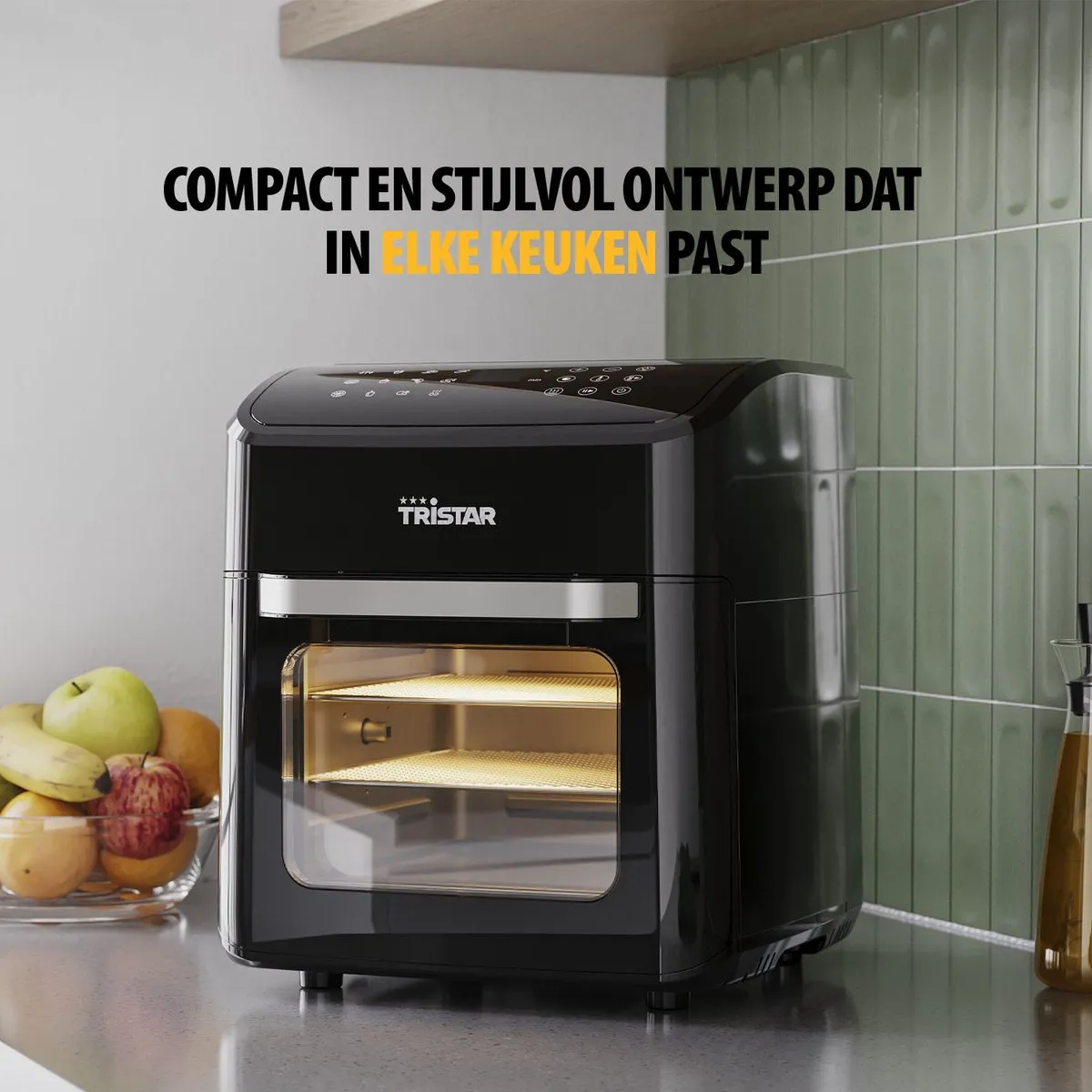 Tristar FR-9065 - Airfryer Oven XXL - 12L - 12 Bakprogramma's - Zwart