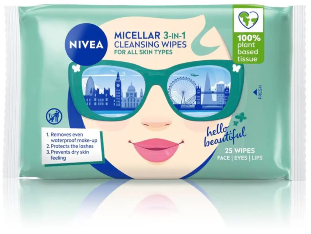 NIVEA 3 in 1 Micellair Reinigingsdoekjes - 25 stuks - afbeelding 2 van 4