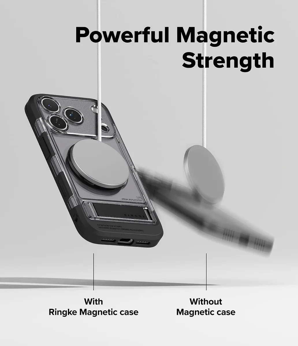 Ringke UX Magnetic iPhone 17 Pro Max Hoesje - MagSafe - Smoke Zwart - afbeelding 6 van 6