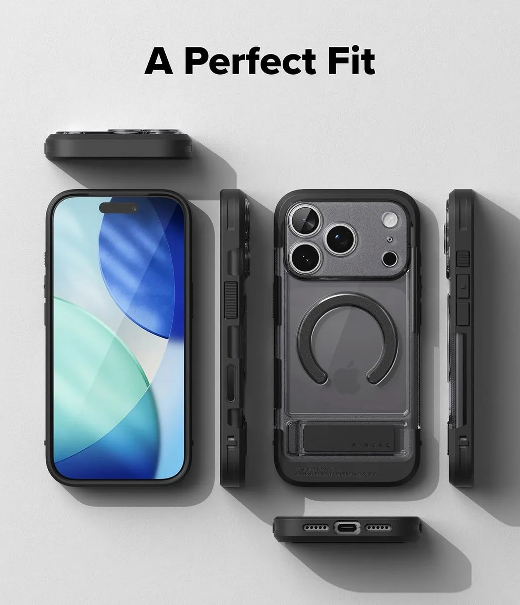 Ringke UX Magnetic iPhone 17 Pro Max Hoesje - MagSafe - Smoke Zwart