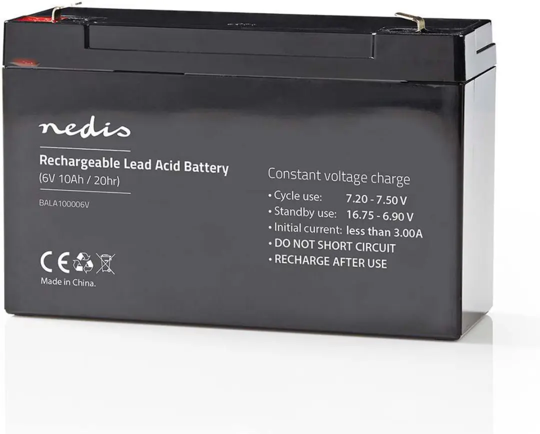 Nedis BALA100006V Oplaadbare Loodaccu 6V - 10000mAh - afbeelding 5 van 6