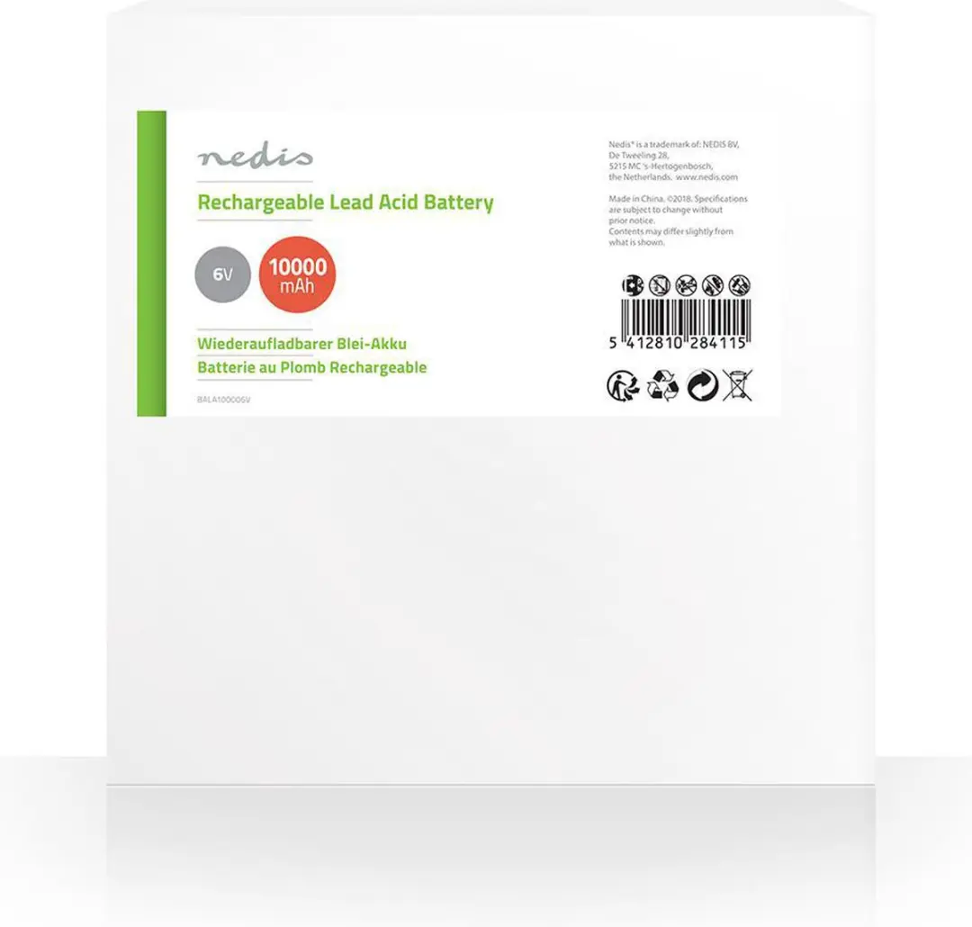 Nedis BALA100006V Oplaadbare Loodaccu 6V - 10000mAh - afbeelding 6 van 6
