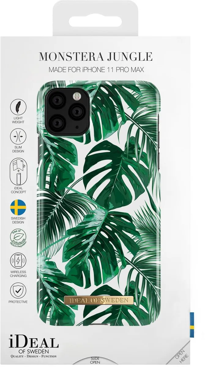iDeal of Sweden iPhone 11 Pro Max Monstera Jungle Hoesje - Wit/ Groen - afbeelding 3 van 6