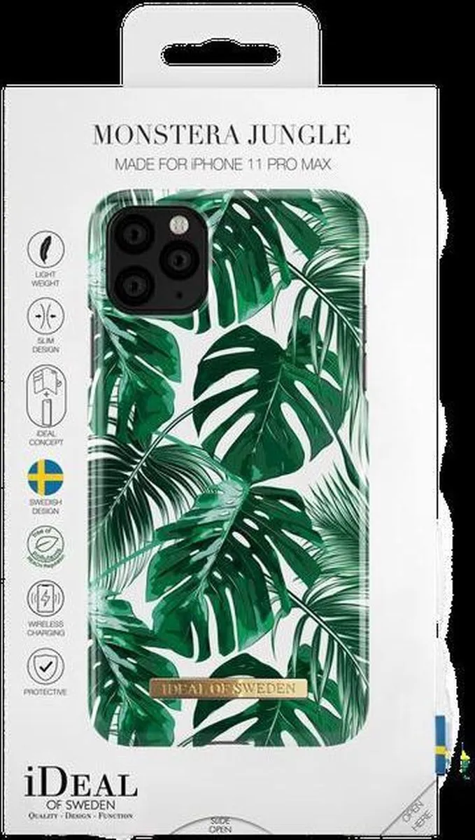 iDeal of Sweden iPhone 11 Pro Max Monstera Jungle Hoesje - Wit/ Groen - afbeelding 4 van 6