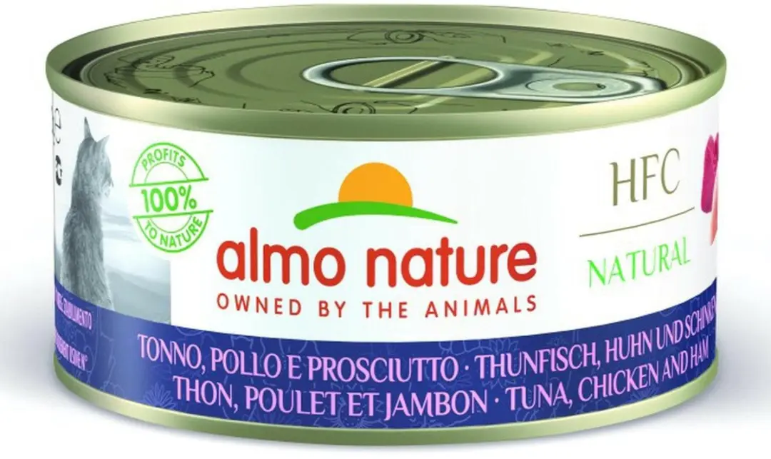 Almo Nature HFC Natural Tonijn, Kip & Ham Natvoer 150g - afbeelding 2 van 2