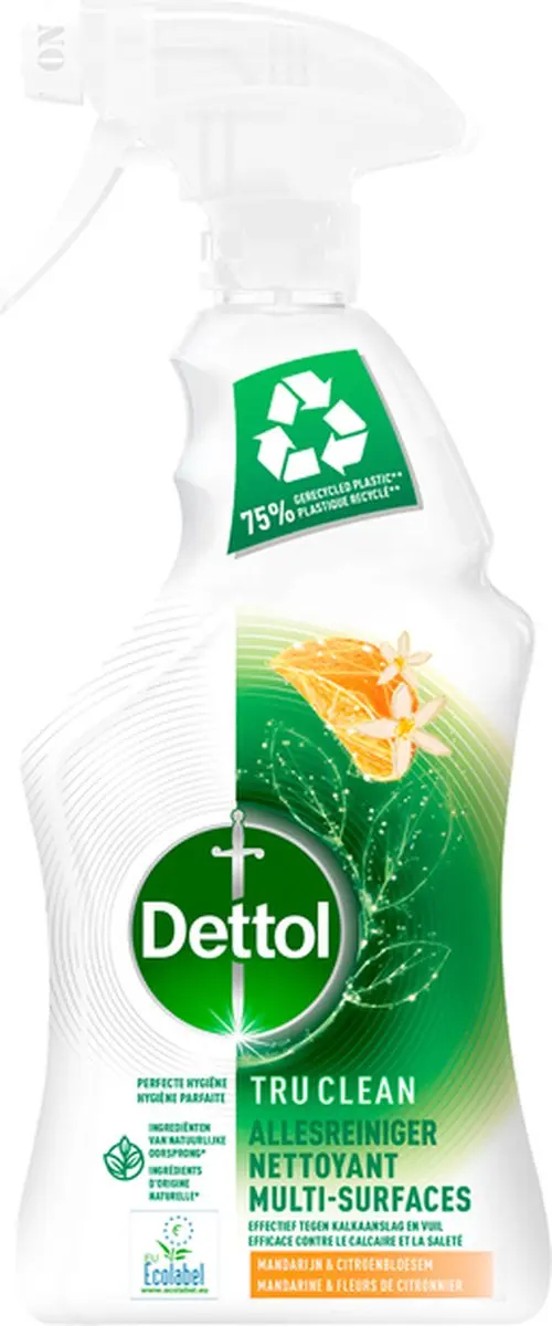 Dettol Allesreiniger Spray Tru Clean Mandarijn & Citroenbloesem - 500ml - afbeelding 2 van 6